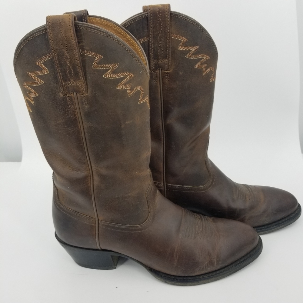 Men's Ariat Brown Leather 8D Cowboy Western Boot